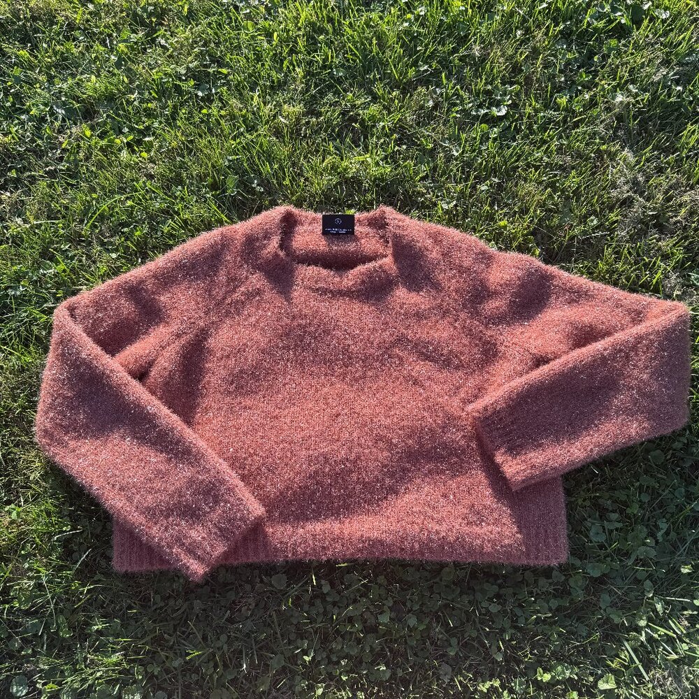Fuzzy Metallic Fall Sweater